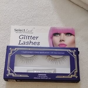 Glitter Lashes - Gold